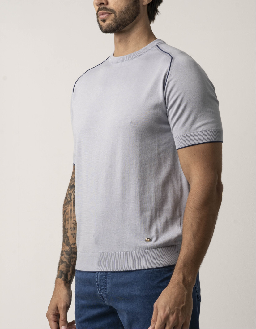 Castello d'Oro Light Blue T-shirt 100% Cotton Regular Fit image